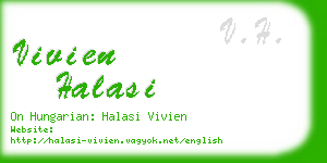 vivien halasi business card